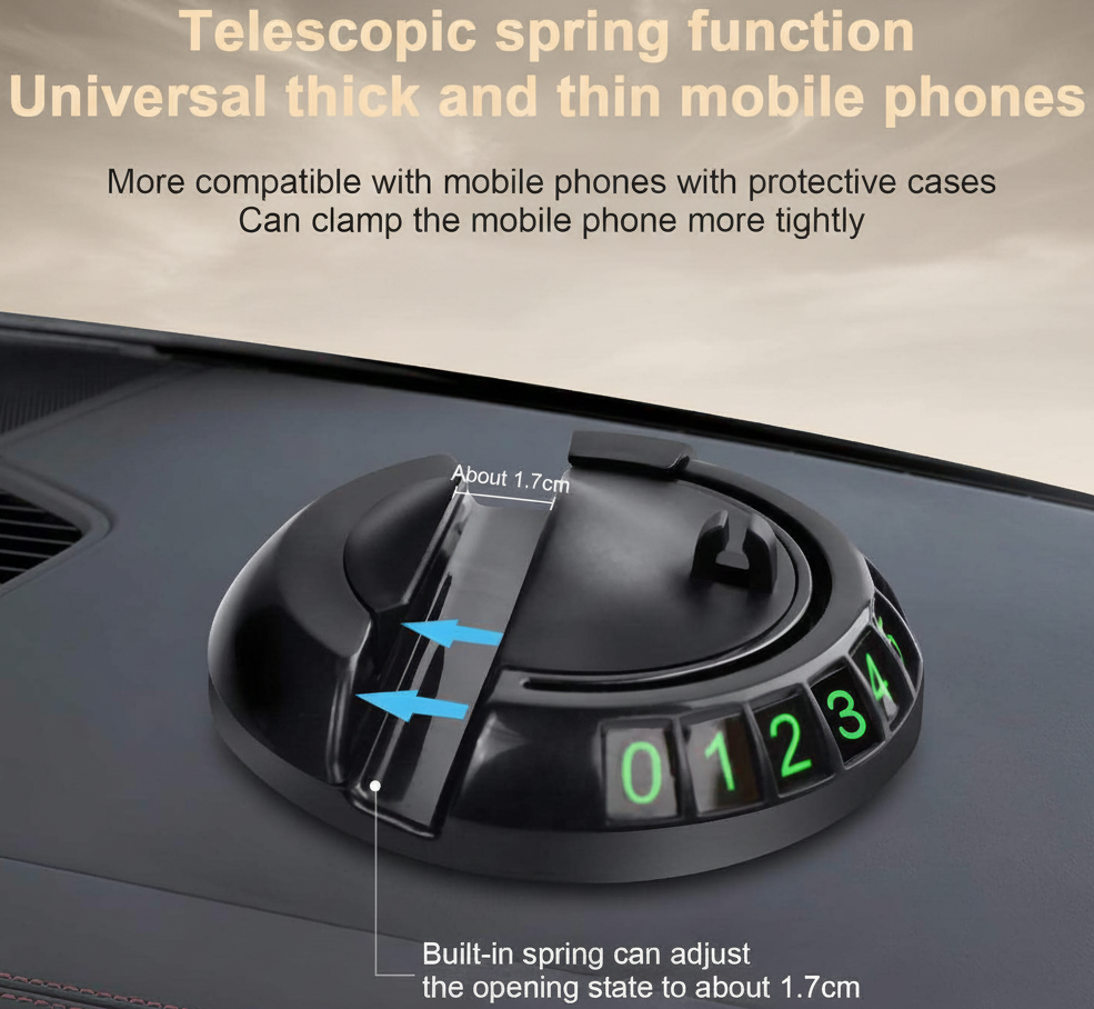 Car Dashboard Non-Slip Mat showing mobile holder function