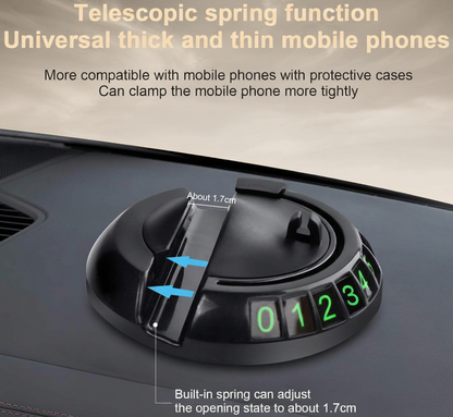 Car Dashboard Non-Slip Mat showing mobile holder function