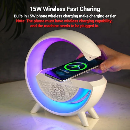 G-Type Table Lamp with Bluetooth Smart Speaker with charging feature