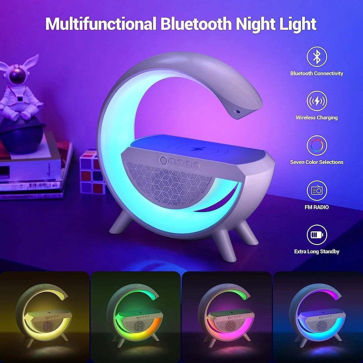 G-Type Table Lamp with Bluetooth Smart Speaker with night light variant