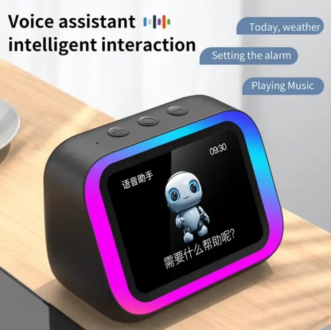 Smart Bluetooth Speaker with Touch Screen Display with voice assistance feature